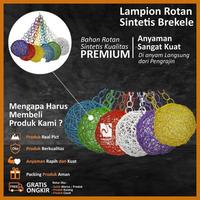 Gambar ''Baru" Lampion Rotan Warna, Lampu Hias Gantung Kamar Taman Restoran Unik - Brekele, Merah dari MARTADINA hohoy549 undefined 5 Tokopedia