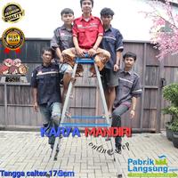 Gambar tangga lipat aluminium 175 cm kokoh - 175cm - 350cm dari KARYA MANDIRI online shop id undefined 1 Tokopedia