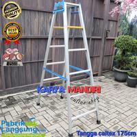 Gambar tangga lipat aluminium 175 cm kokoh - 175cm - 350cm dari KARYA MANDIRI online shop id undefined 5 Tokopedia