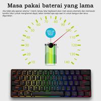 Gambar Keyboard Gaming 60% Rgb Low Profile Mechanical Removableswitch Magnetic Frame Cover - Pink-switch red dari ENCHANTA5 undefined 3 Tokopedia