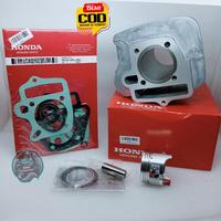 Gambar jual BLOK SEHER SET KFM + TOPSET Motor HONDA SUPRA FIT LAMA , SUPRA FIT NEW , Supra FIT X , REVO 100 LAMA , Astrea LEGENDA BLOCK Piston ASSY Boring Silinder Paking Packing pen ring seker dari wifat undefined 4 Tokopedia