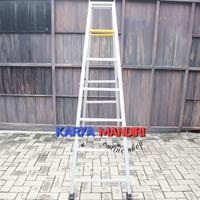 Gambar tangga lipat aluminium 175 cm kokoh - 175cm - 350cm dari KARYA MANDIRI online shop id undefined 4 Tokopedia