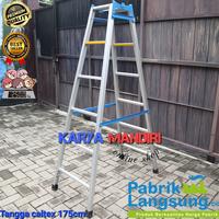 Gambar tangga lipat aluminium 175 cm kokoh - 175cm - 350cm dari KARYA MANDIRI online shop id undefined 2 Tokopedia