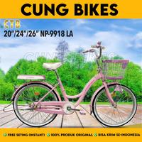 Gambar Sepeda Keranjang mini PHOENIX NP 9918 Uk 20 24 26 Inch - Cream, 20 Inch dari Cung Bikes undefined 3 Tokopedia
