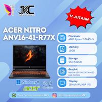 Gambar Laptop Gaming Acer Nitro V16 ANV16 - 41 - R77X AMD Ryzen 7 - 8845HS Octa Core / RAM 16GB / SSD 512GB / Nvidia GeForce RTX4050 6GB GDDR6 / Windows 11 + Office Home Student / 16 Inch WUXGA dari Jenius Komputer Center undefined 1 Tokopedia