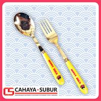 Gambar Set Sendok Dan Garpu Makan Karakter OKO 6Pcs Stainless Steel Lucu Unik Souvenir Hadiah Gift Besi Buah Kotak Kitchenware - Bebek dari Cahaya Subur CSS undefined 5 Tokopedia
