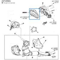 Gambar Gasket Exhaust Manifold Mazda 6 Wagon GL CX5 KF CX9 TC Turbo Skyactiv dari Mazda Cipta Inovasi undefined 4 Tokopedia