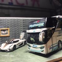 Gambar Miniatur bus skala 1:64 high detail indonesian bus - winspector, 1:64(kecil)19cm dari Subn store undefined 2 Tokopedia