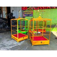 Gambar Sangkar Kenari Full Jati No.2 Ruji Fiber Finishing Clear Glass Sangkar Burung Harian Dan Lomba dari nanostotes undefined 1 Tokopedia