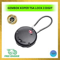 Gambar Gembok Laci Koper Tas Kabin Pesawat Bagasi Bandara Internasional Standar TSA Anti Bobol Petugas Desain Kombinasi Angka Material Zinc Alloy YiF 3 Digit Password TSA Lock Suitcase Luggage Diameter : 4,2Cm PjgTali : 4,1Cm Tebal : 1,5Cm - Hitam dari GoFashionBeauty undefined 1 Tokopedia