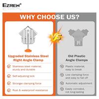 Gambar Ezren EZ-0615A Clip Clamp Adjustable Swing Jaw Corner Clamp Stainless Steel Siku klem 90 Derajat dari House Sparepart undefined 5 Tokopedia