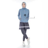 Gambar Jaket Olahraga Wanita Hoodie Anti UV Menyerap Ketingat Outdoor Cepat Kerimg - Hitam, M dari Mareema undefined 4 Tokopedia