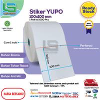 Gambar LABEL STIKER VINYL 100X100 MM , STIKER YUPO 100x100 MM - Biru, CORE 3 INCH dari Label Sticker Specialist undefined 2 Tokopedia
