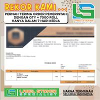 Gambar LABEL STIKER VINYL 100X100 MM , STIKER YUPO 100x100 MM - Biru, CORE 3 INCH dari Label Sticker Specialist undefined 5 Tokopedia