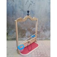 Gambar Sangkar Layang Kutilang, Trucukan, Perkutut, dll Alas Oval Model Unik Bahan Kayu Jati dan Mahoni - Fullset + Tali dari nanostotes undefined 2 Tokopedia