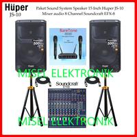 Gambar SPEAKER AKTIF 15 INCH HUPER JS10 USB BLUETOOTH 500 WATT ORIGINAL dari Misel Elektronik Audio undefined 1 Tokopedia