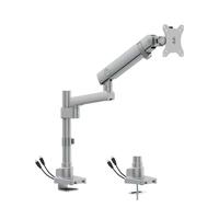 Gambar Bracket Oximus P112U Grey Single Monitor 17" - 40" Heavy Duty Mechanical Spring Monitor Arm with USB-A USB-C Port dari Julyaugustshop undefined 1 Tokopedia