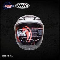 Gambar TOKO AGIP - Helm NHK R-6 Solid - READY SIZE M, L, XL - Tersedia Helm NHK AZCA BOGO BIVI BQZ CARGLOSS CLASSIC GHM GM CAKIL HIU INK JPN KYT MAZ MDS MRX VOG XYZ/Helm Motor/Helm Full Face/Helm Half Face/Aksesoris Helm/ Cover Helm/Parfum Helm - Putih, M dari Toko Helm Agip undefined 4 Tokopedia