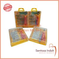Gambar Obeng Set 32 in 1 / Reparasi Tool Kit Plus Pinset Bentuk Petak Multifungsi dari Sentosa Indah Medan Market undefined 2 Tokopedia