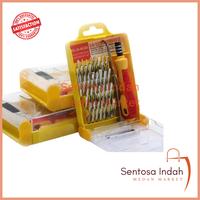 Gambar Obeng Set 32 in 1 / Reparasi Tool Kit Plus Pinset Bentuk Petak Multifungsi dari Sentosa Indah Medan Market undefined 1 Tokopedia