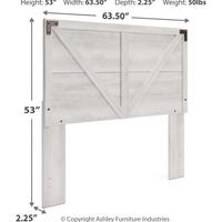 Gambar Shawburn Modern Farmhouse Headboard, Queen, Whitewash Headboard Cabecero Cama 135 Cabeceira De Cama Box Casal Tete De Lit dari Arsahva ID undefined 2 Tokopedia