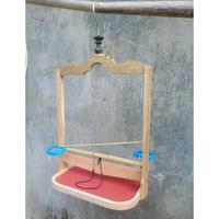 Gambar Sangkar Layang Kutilang, Trucukan, Perkutut, dll Alas Oval Model Unik Bahan Kayu Jati dan Mahoni - Fullset + Tali dari nanostotes undefined 1 Tokopedia