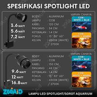 Gambar Lampu LED Aquarium Aquascape Jepit Lampu Sorot Akuarium Ikan Spotlight - Kuning - 5.6w dari Zooaid undefined 5 Tokopedia