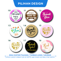Gambar Stiker Bulat Thank You / Stiker Segel Kemasan - Chromo, 4 x 4 cm dari mychilkecil undefined 4 Tokopedia