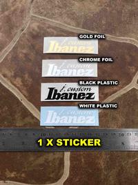 Gambar Ibanez J Custom Sticker Tempel Gitar Headstock Elektrik Decal Akustik Klasik Folk Standard Series - BLACK PLASTIC dari balls pro undefined 1 Tokopedia