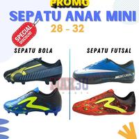Gambar Sepatu Bola Futsal Anak Mini Size 28 29 30 31 32 Sale Termurah Berkualitas - Bmini OrtsHitam, 31 dari riskiStore1122 undefined 2 Tokopedia