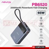 Gambar ADVAN Powerbank PB6520 Fast Charging 65W TYPE C Quick Charge 20000 mAh dari MXKomputer_NEW undefined 1 Tokopedia