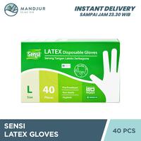 Gambar Sensi Latex Disposable Gloves Size L Isi 40 - Sarung Tangan Serbaguna dari Apotekmandjurofficial undefined 1 Tokopedia