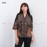 Gambar Baju Batik Modern Wanita / Batik Lengan Panjang / Batik Kantor / kerja dari Pikoiid undefined 2 Tokopedia