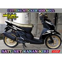 Gambar CUTTING STICKER/STRIPING YAMAHA MIO SOUL || MIO SOUL STRIPING VARIASI - Putih dari Helmi Sticker undefined 1 Tokopedia