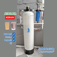 Gambar Paket Tabung Filter Penjernih Air FRP 1354 inch Media Karbon Premium - Otomatis, + Pompa Dorong dari Lancar Indojaya undefined 1 Tokopedia
