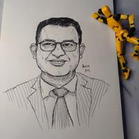 Gambar Sketsa Wajah 1 kepala sampai bahu a4. Kertas saja tanpa bingkai dari Baliq Art undefined 2 Tokopedia