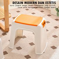 Gambar Kursi Plastik Jongkok Anak-Anak Dewasa / Bangku Pendek 36 x 23 x 21 cm – Anti‑Slip & Kuat PP Premium - Orange dari Comfort Homes88 undefined 4 Tokopedia