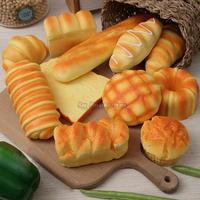 Gambar 1pcs Artificial Simulation Bread Fake Food Model French Baguette Toast Cake Bakery Kids Play Kitchen Toys Boy Girl Pretend Baker - Toast slice dari Latifa toys undefined 3 Tokopedia