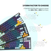 Gambar Fantech Atom63 / Atom-63 MK874V2 / MK874-V2 Wired Mechanical Gaming Keyboard Mizu Edition - MK874 Sky Blue, Red Sw dari TECHLAB ID undefined 1 Tokopedia