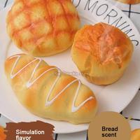 Gambar 1pcs Artificial Simulation Bread Fake Food Model French Baguette Toast Cake Bakery Kids Play Kitchen Toys Boy Girl Pretend Baker - Toast slice dari Latifa toys undefined 5 Tokopedia