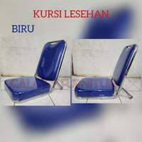 Gambar (Ihome) Kursi Lesehan Bahan Kain/Kursi Gaming/Kursi Rental/Kursi Komputer/Kursi Ps/Kursi Santai - Biru kain, Kerangka CROME dari ihome mall id undefined 4 Tokopedia