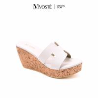 Gambar VOSTE HARVEY WEDGES - WEDGES SEPATU SANDAL WANITA 9cm - Putih, 35 dari Voste.id undefined 1 Tokopedia