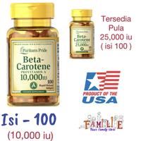Gambar Puritan Pride Beta Carotene 10,000iu/25,000iu isi 100 - USA Origin - 25000iu isi 250 dari Familie. undefined 2 Tokopedia