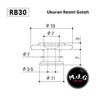 Gambar gotoh string retainer bass RB30 jazz presicion bass - RB30 chrome dari MUSIC1 STORE undefined 4 Tokopedia