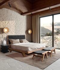 Gambar dipan | tempat tidur minimalis | ranjang mewah kayu jati jok tebal dari Admanafurniture undefined 1 Tokopedia