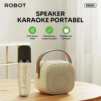 Gambar Robot RB50 Mini Speaker Karaoke Bluetooth 5.3 With Mic Wireless RGB Light Ukuran Kecil Garansi Resmi Original 1 Tahun dari EF Acc Store undefined 1 Tokopedia