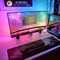 Gambar Aurora Smart Ambient Light RGB Auto Sync for PC Monitor LED TV Lamp - 20 Inch dari QAYS CORP LEGACY undefined 5 Tokopedia