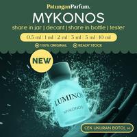 Gambar Decant Mykonos - Luminos | Share in Jar | Patungan Parfum - 0,5 ml (Oles) dari Patungan Parfum undefined 1 Tokopedia