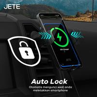 Gambar JETE CW101 Car Charger Wireless 15W Built in Battery Auto Lock - Garansi 2 Tahun dari Doran Gadget Authorized undefined 5 Tokopedia