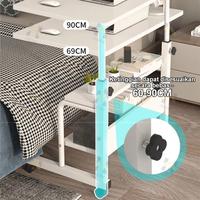 Gambar Meja Samping Tempat Tidur yang Dapat Digerakkan dan Dinaikkan Turunkan, Meja Kecil untuk Kamar Tidur, Rumah Tangga, Ruang Tamu, Sofa, Teras, dan Asrama, Meja untuk Orang Malas, Meja Laptop - 3L-Kayu/60CM dari Nano Home Studio undefined 3 Tokopedia